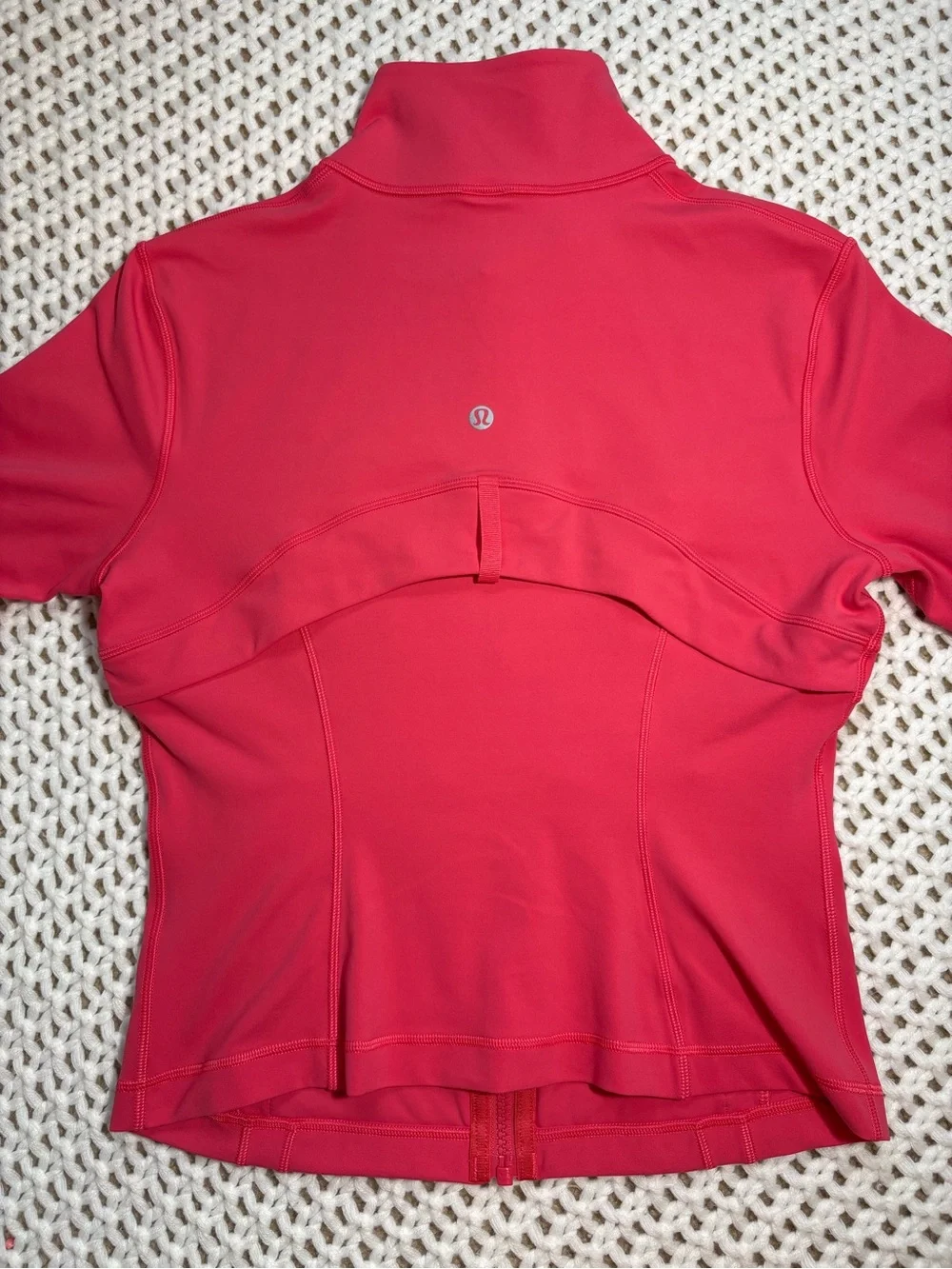 lululemon glaze pink define cropped jacket nulu size 8